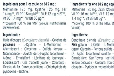 Étiquette de Anacaps Reactiv