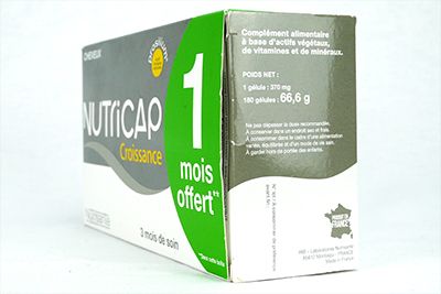 Côté droit de Nutricap croissance