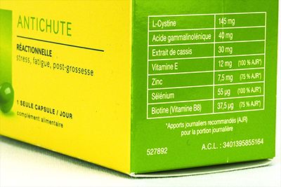 Formule de Vitalfan antichute réactionnelle