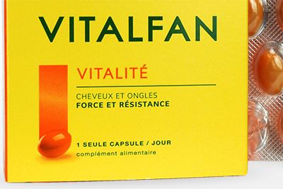 Face avant de la boite de Vitalfan vitalite