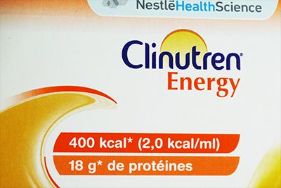 Étiquette de Clinutren energy