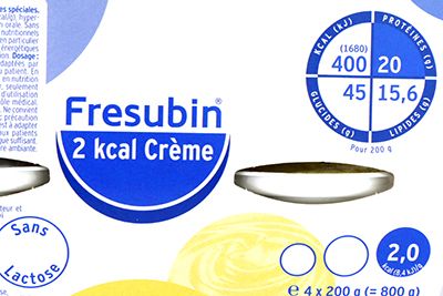 Etiquette de Fresubin 2kcal creme